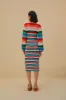 Colorful Stripes Crochet Midi Dress sold by FARM Rio