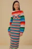 Colorful Stripes Crochet Midi Dress sold by FARM Rio