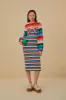 Colorful Stripes Crochet Midi Dress sold by FARM Rio