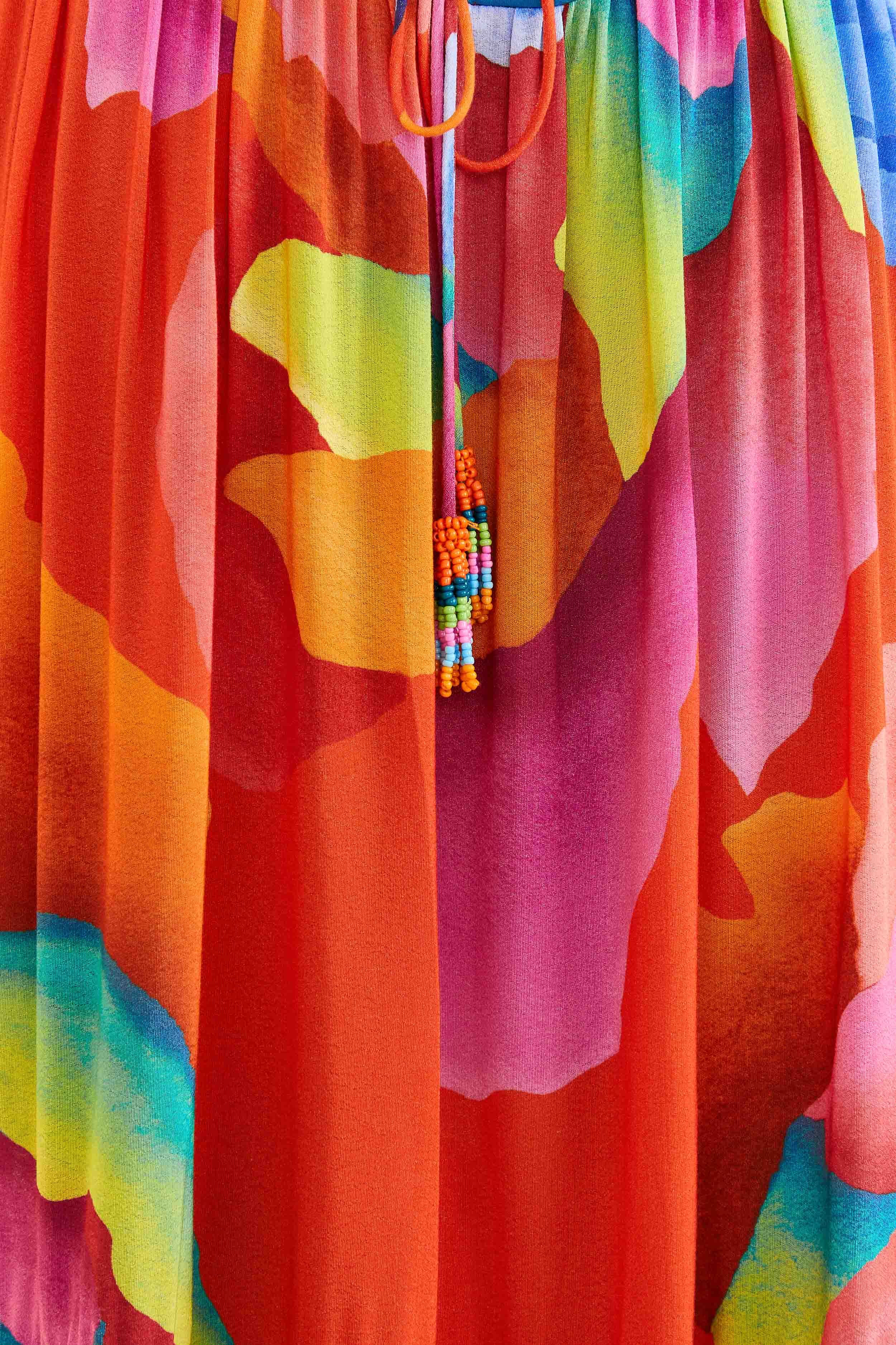 Red Ombre Chita Maxi Dress sold by FARM Rio product image thumbnail 4