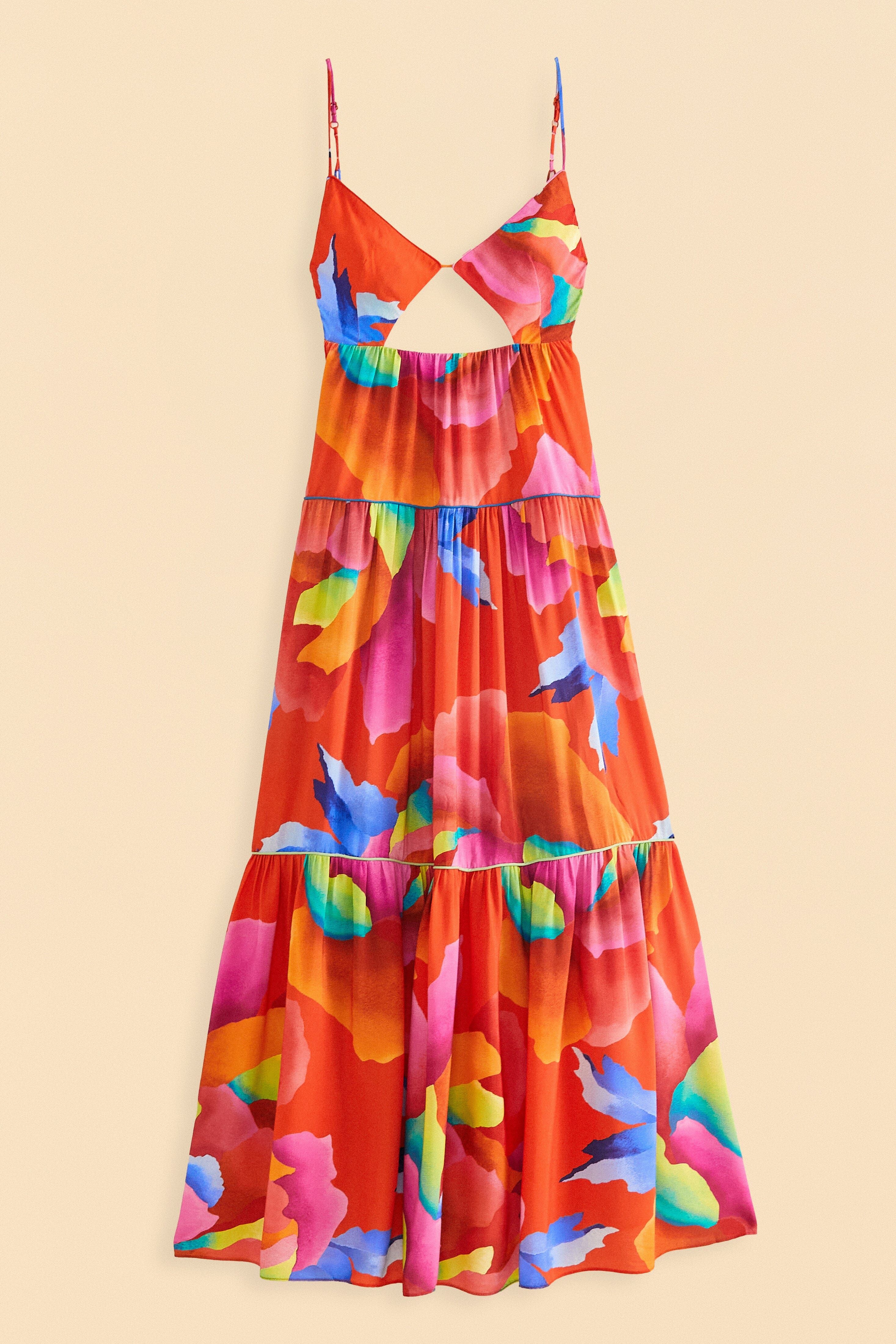 Red Ombre Chita Maxi Dress sold by FARM Rio product image thumbnail 5