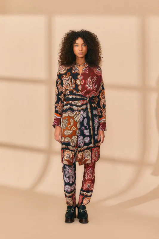 Black Sweet Mermaids Maxi Shirt sold by FARM Rio