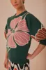 Green Honolulu Flowers Knit Sweater sold by FARM Rio