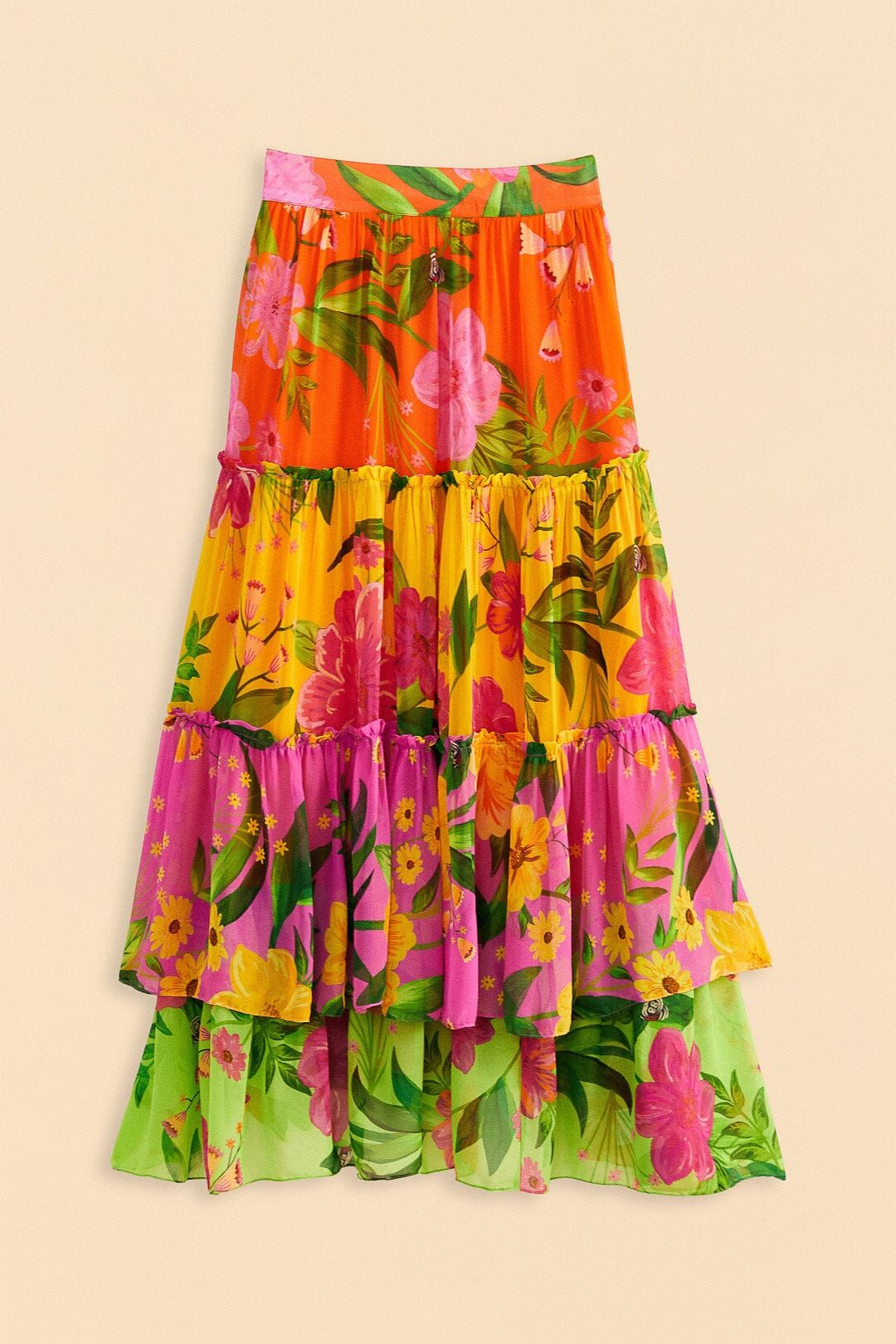 Mixed Romantic Garden Maxi Skirt sold by FARM Rio product image thumbnail 5