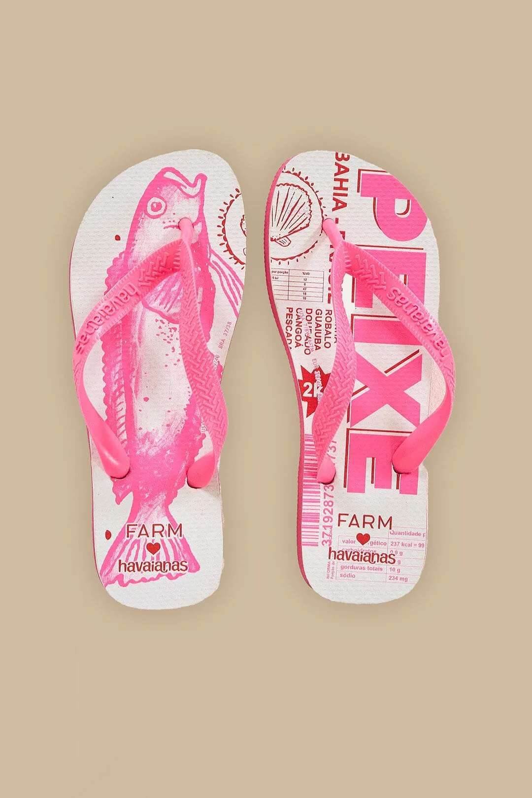 Pink Peixe Havaianas Sandals sold by FARM Rio product image thumbnail 2