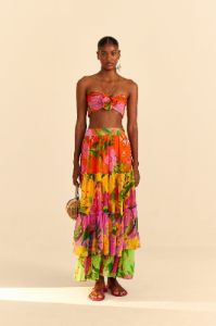 Mixed Romantic Garden Maxi Skirt sold by FARM Rio