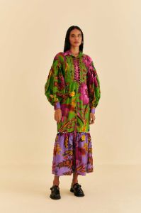 Maxi Flowers Organic Cotton Maxi Dress sold by FARM Rio