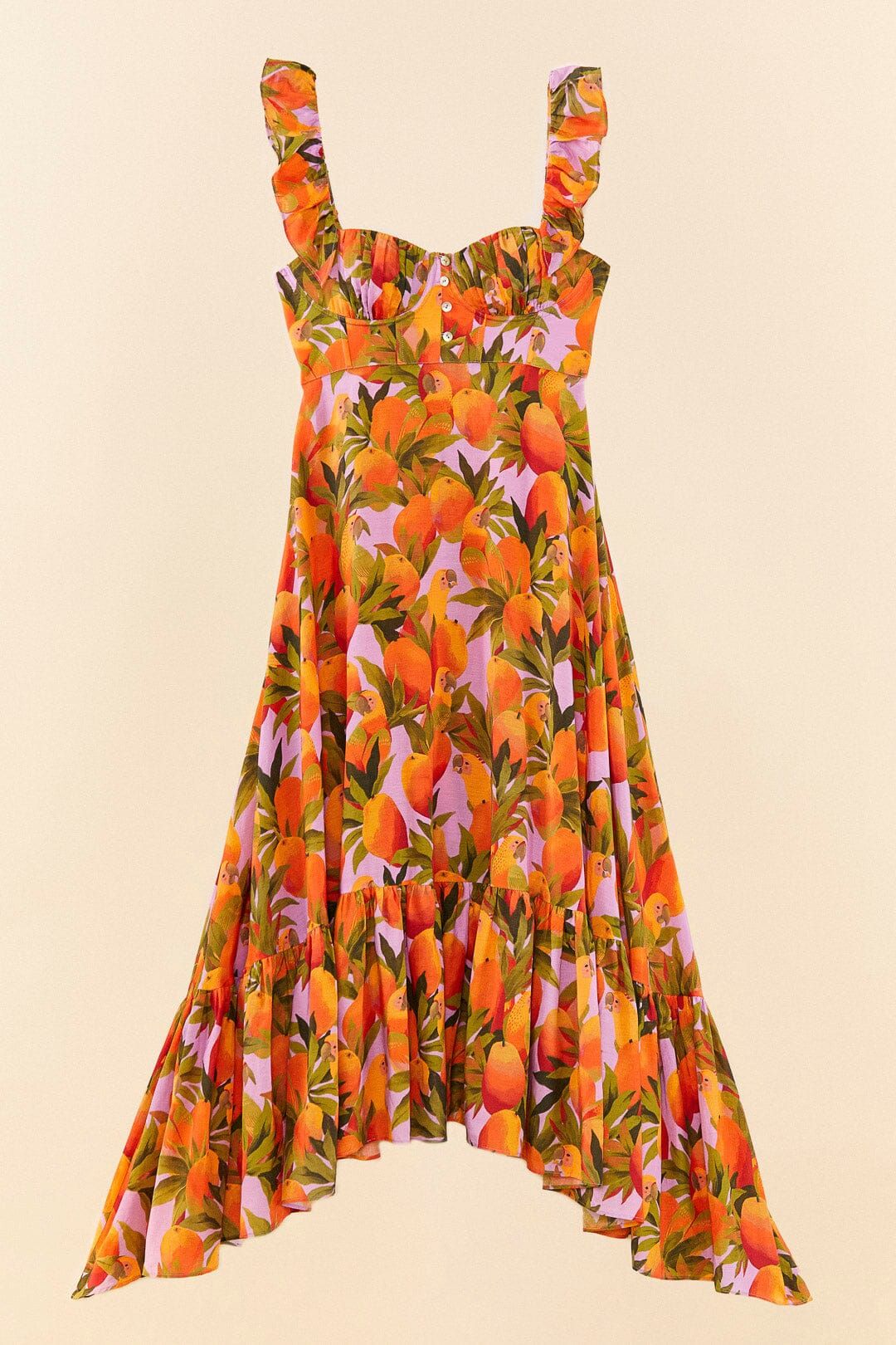 Lilac Mango Macaws Maxi Dress sold by FARM Rio product image thumbnail 6