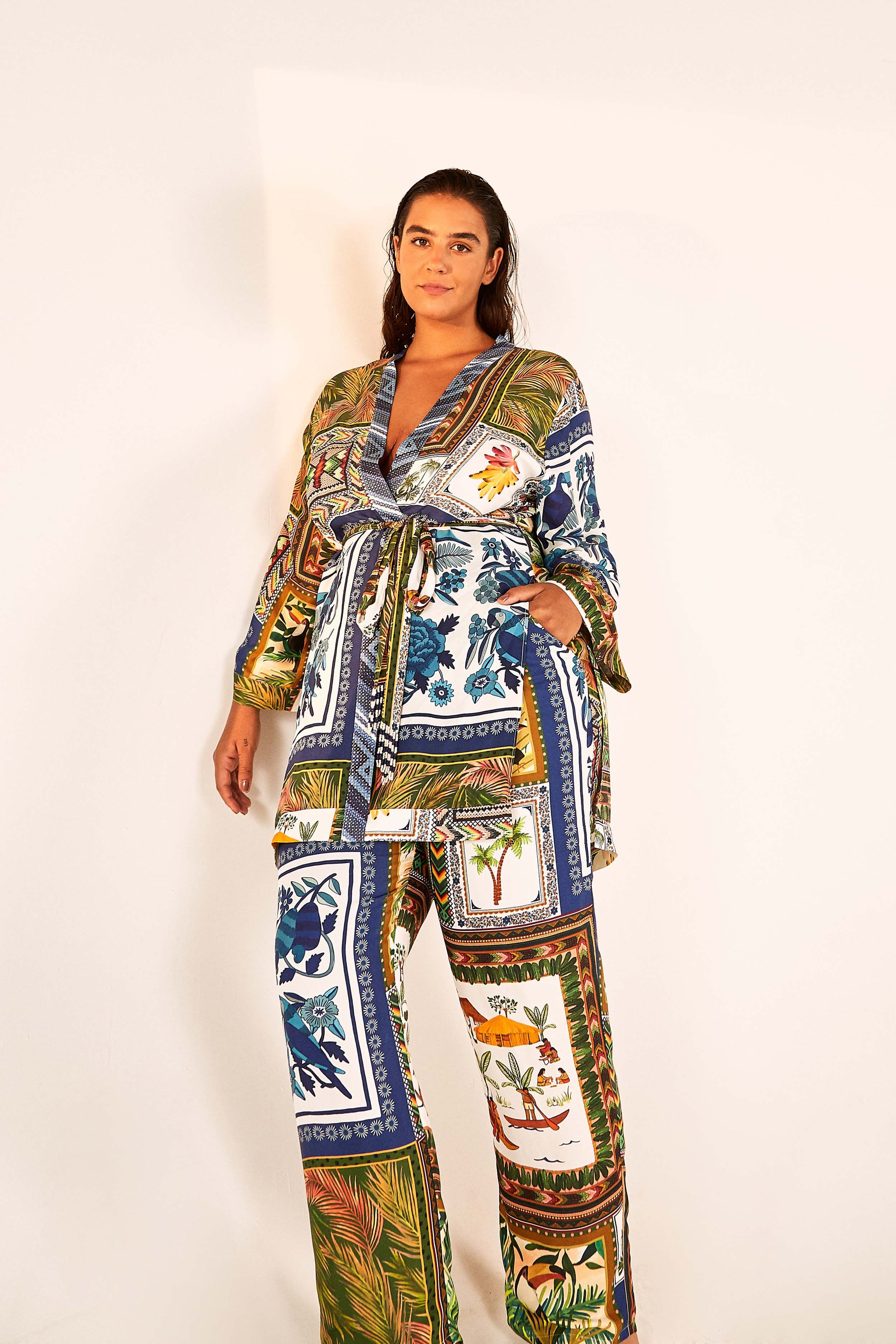 MIXED SCARVES PANTS sold by FARM Rio product image thumbnail 3