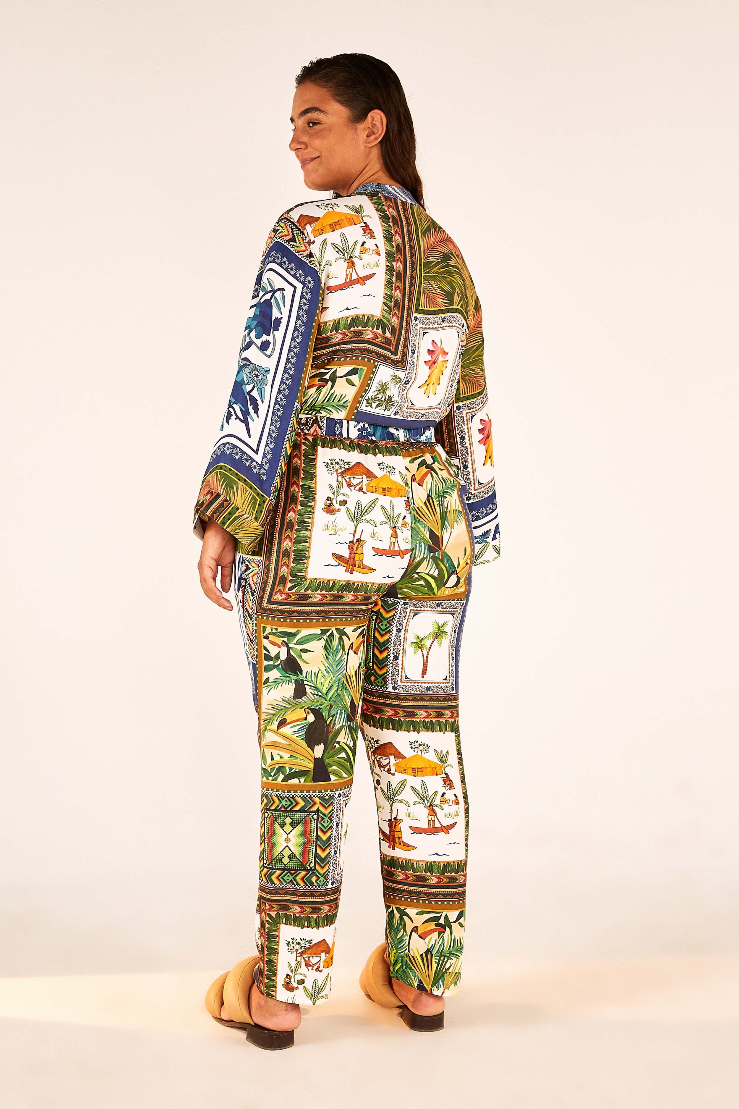 MIXED SCARVES PANTS sold by FARM Rio product image thumbnail 2