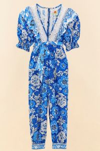 Blue Full Of Flowers Jumpsuit sold by FARM Rio