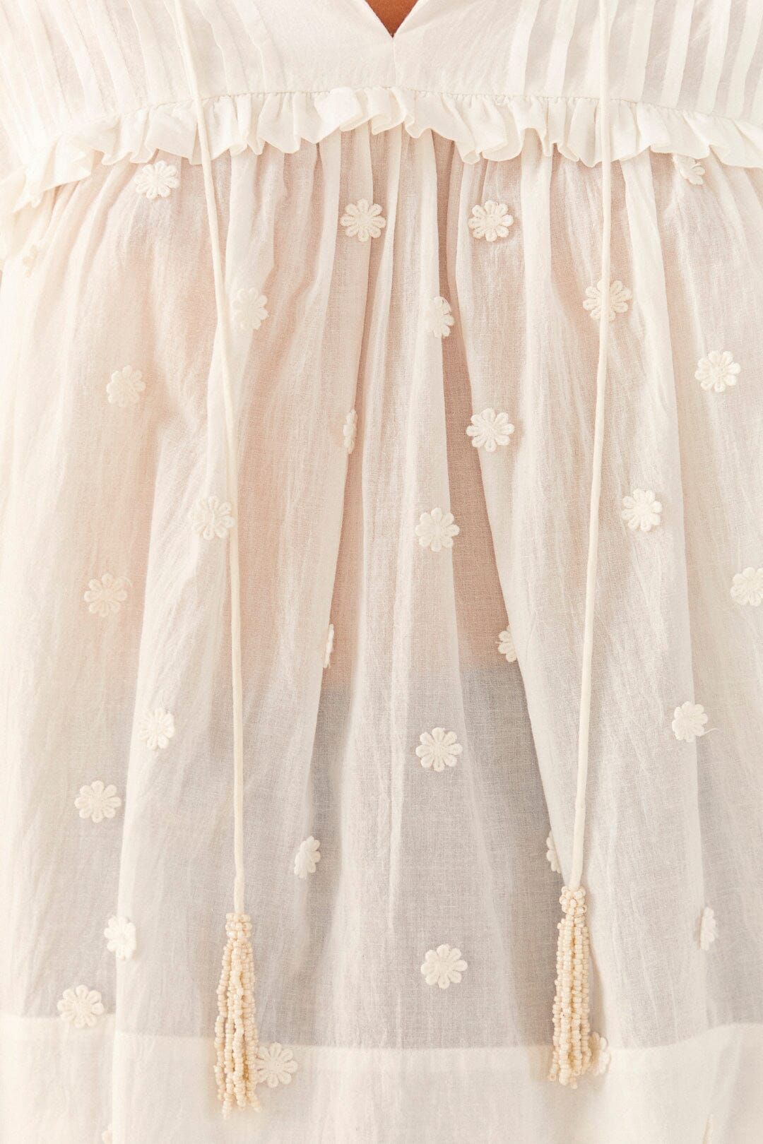 Off-White 3D Flowers Blouse sold by FARM Rio product image thumbnail 4