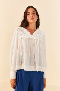 Off-White 3D Flowers Blouse sold by FARM Rio
