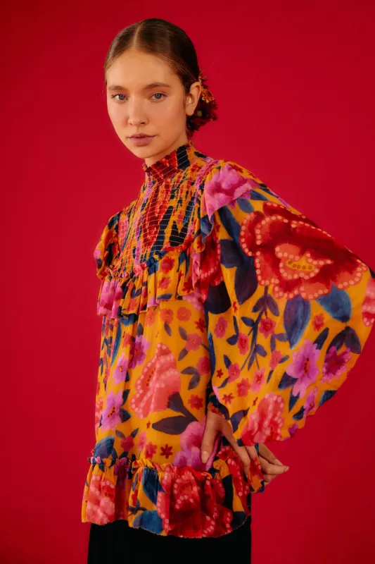 Yellow Floral Dream Blouse sold by FARM Rio