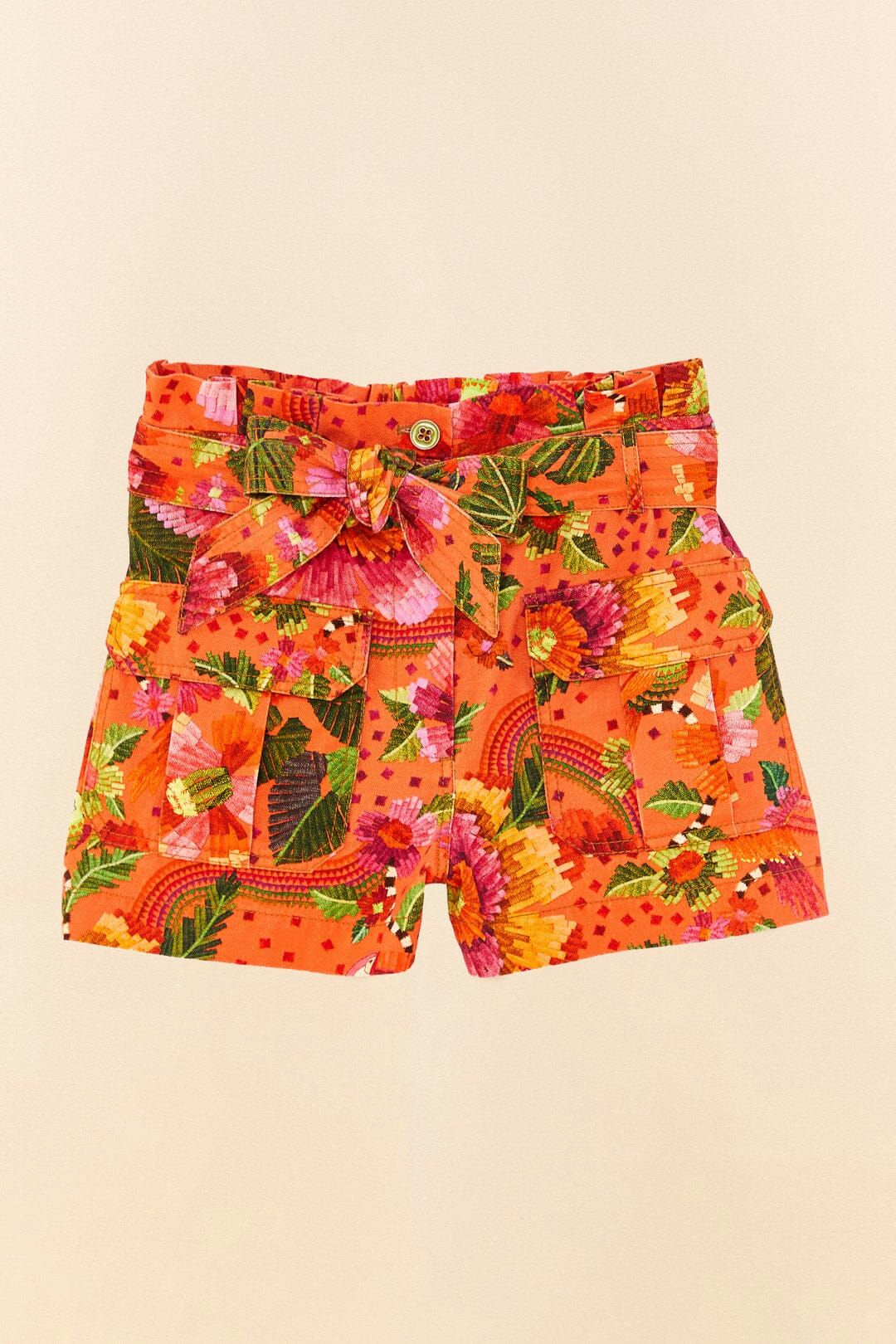 Orange Blooming Garden Shorts sold by FARM Rio product image thumbnail 5