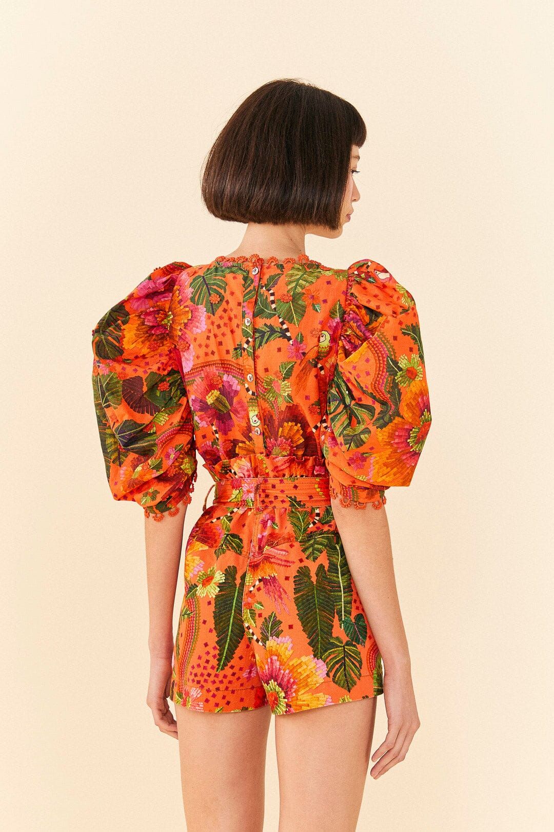 Orange Blooming Garden Shorts sold by FARM Rio product image thumbnail 4