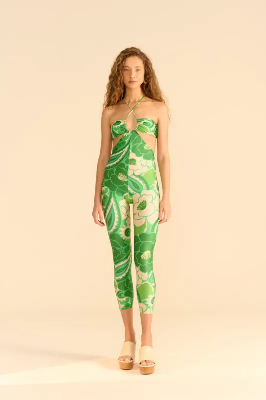 Tropical Groove Lycra Jumpsuit sold by FARM Rio