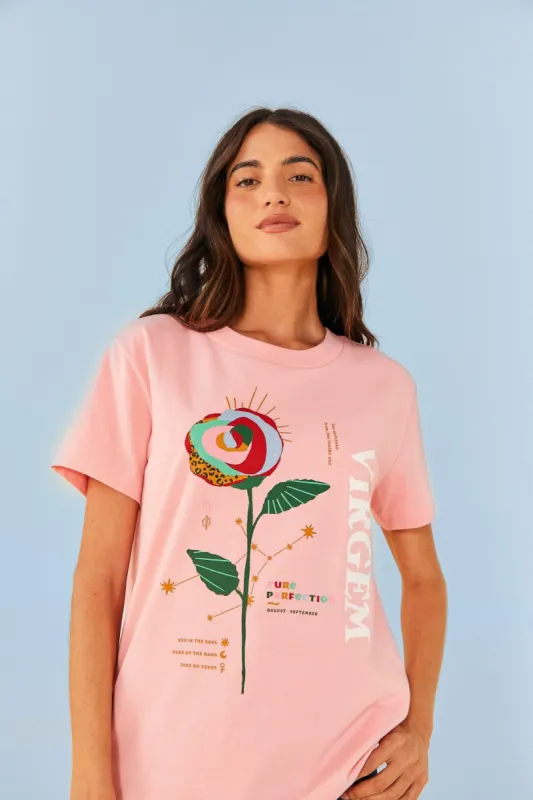 Virgo Zodiac Organic Cotton T-Shirt sold by FARM Rio