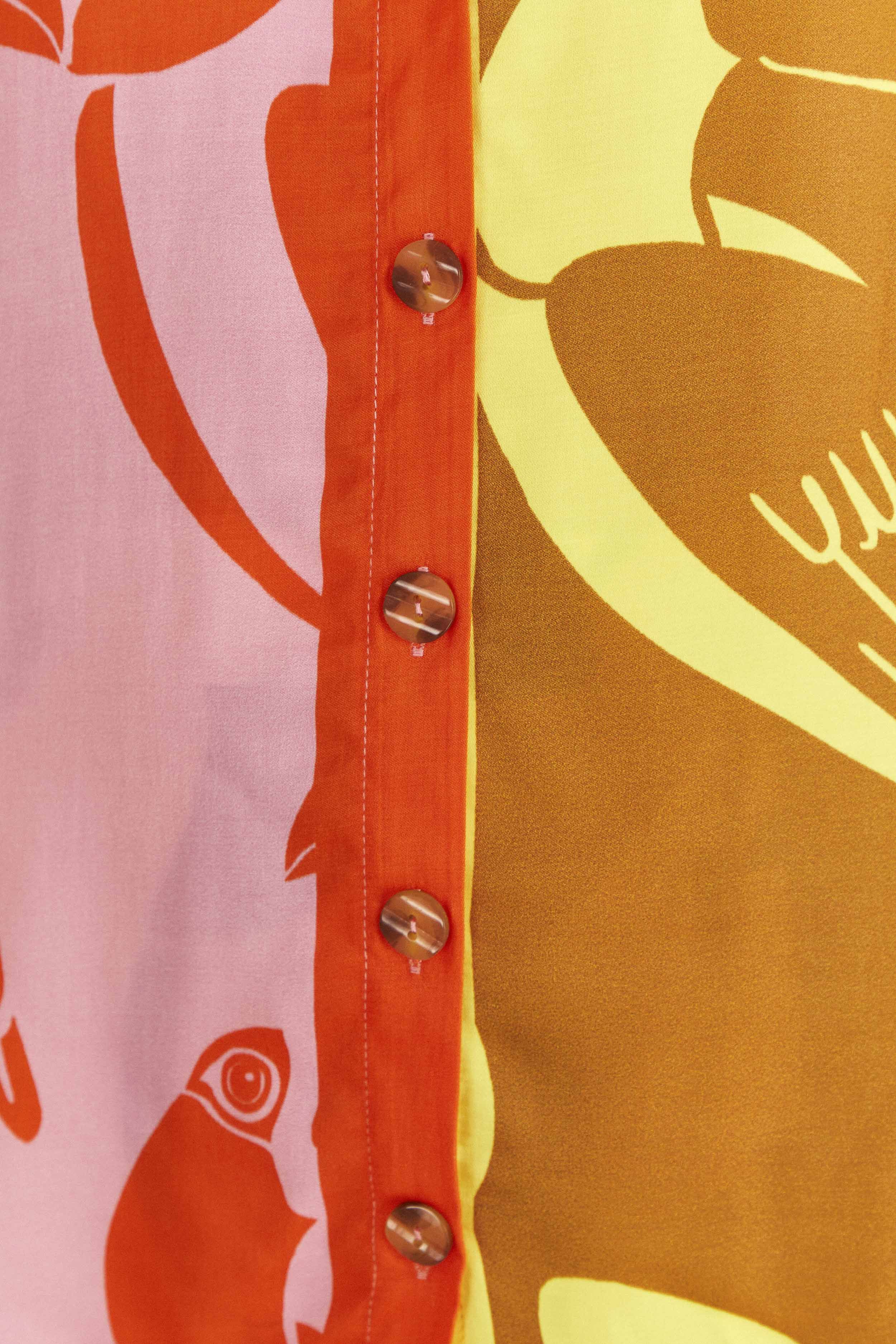 Mixed Rainbow Toucans Lenzing™ Ecovero™ Viscose Shirt sold by FARM Rio product image thumbnail 6