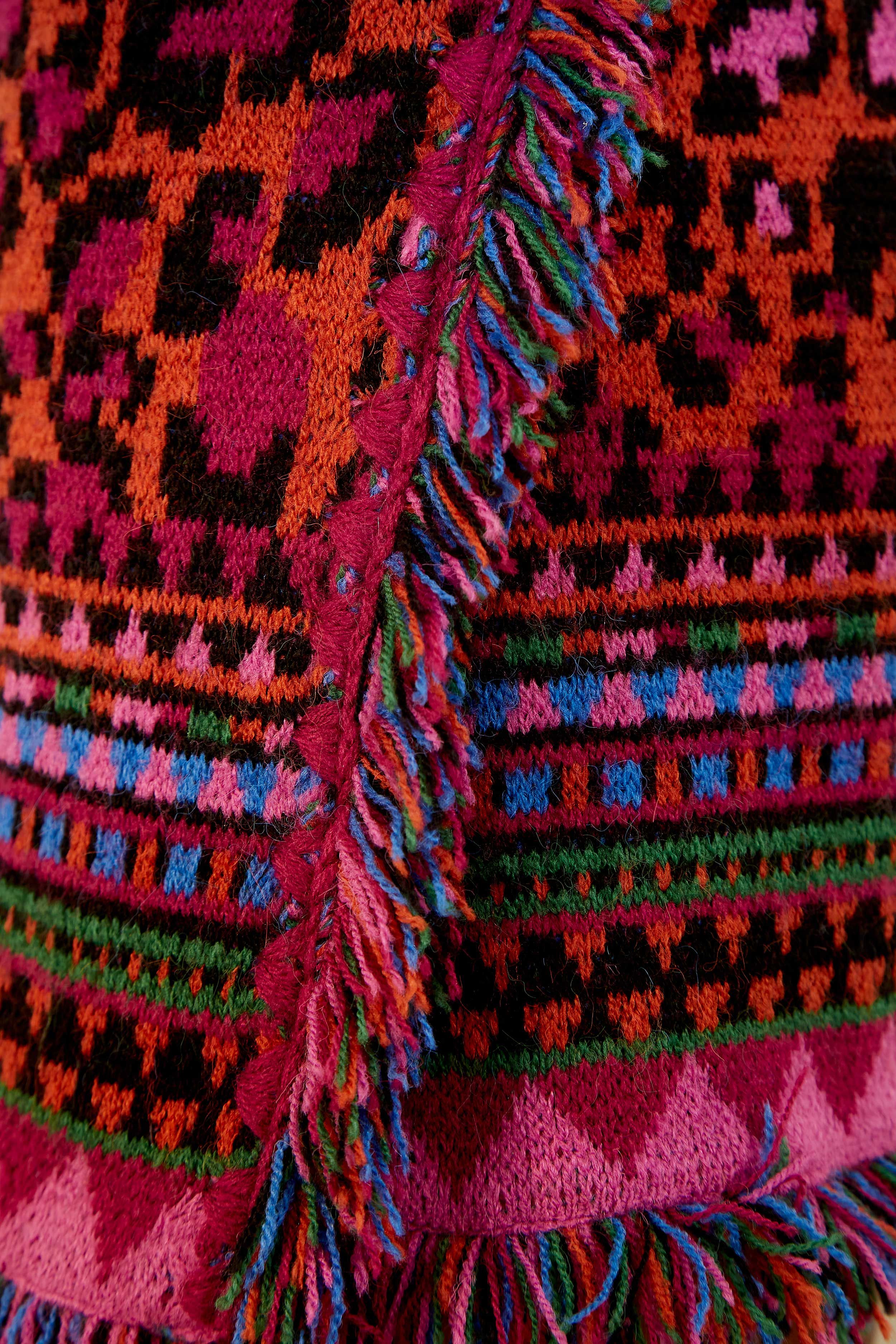 Red Ainika Tapestry Sweater Skirt sold by FARM Rio product image thumbnail 4