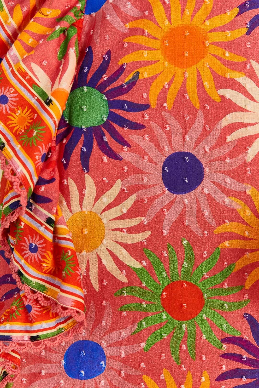 Coral Summer Sun Blouse sold by FARM Rio product image thumbnail 5