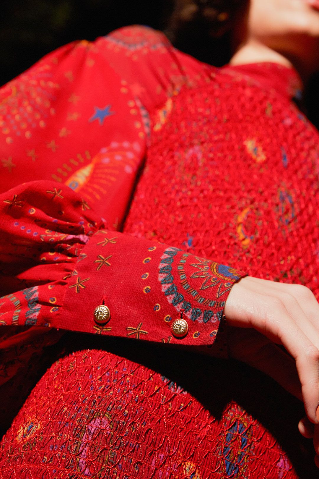 Red Mystic Night Midi Dress sold by FARM Rio product image thumbnail 6