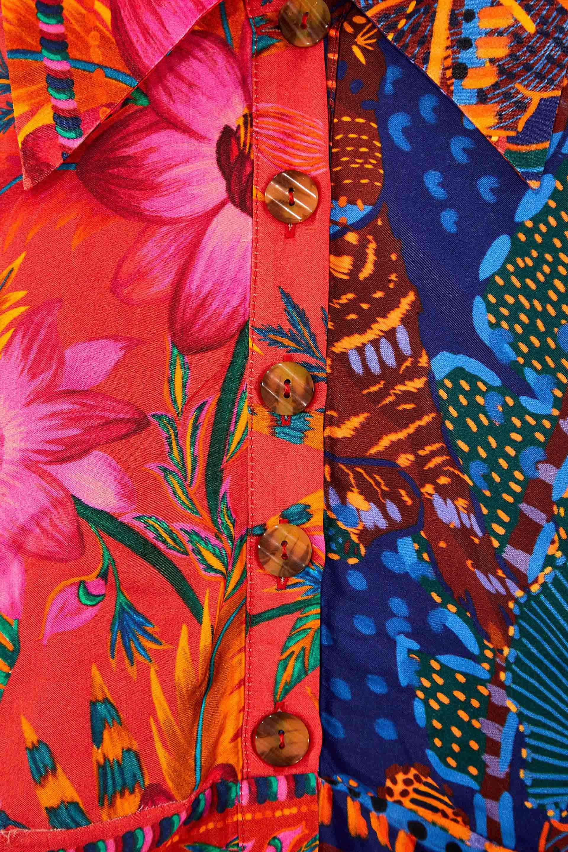 MIXED PRINTS SHIRT sold by FARM Rio product image thumbnail 5