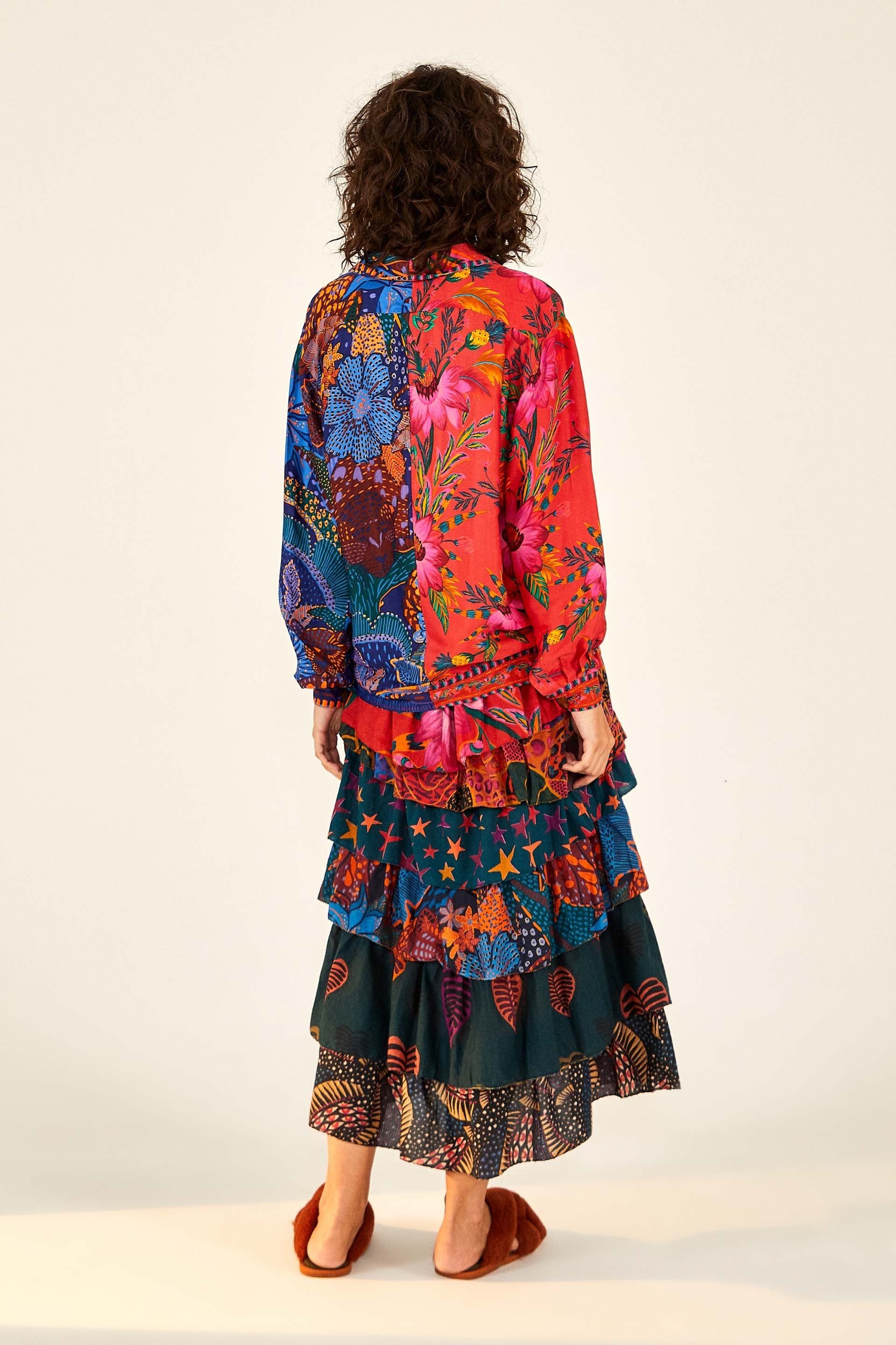 MIXED PRINTS SHIRT sold by FARM Rio product image thumbnail 4