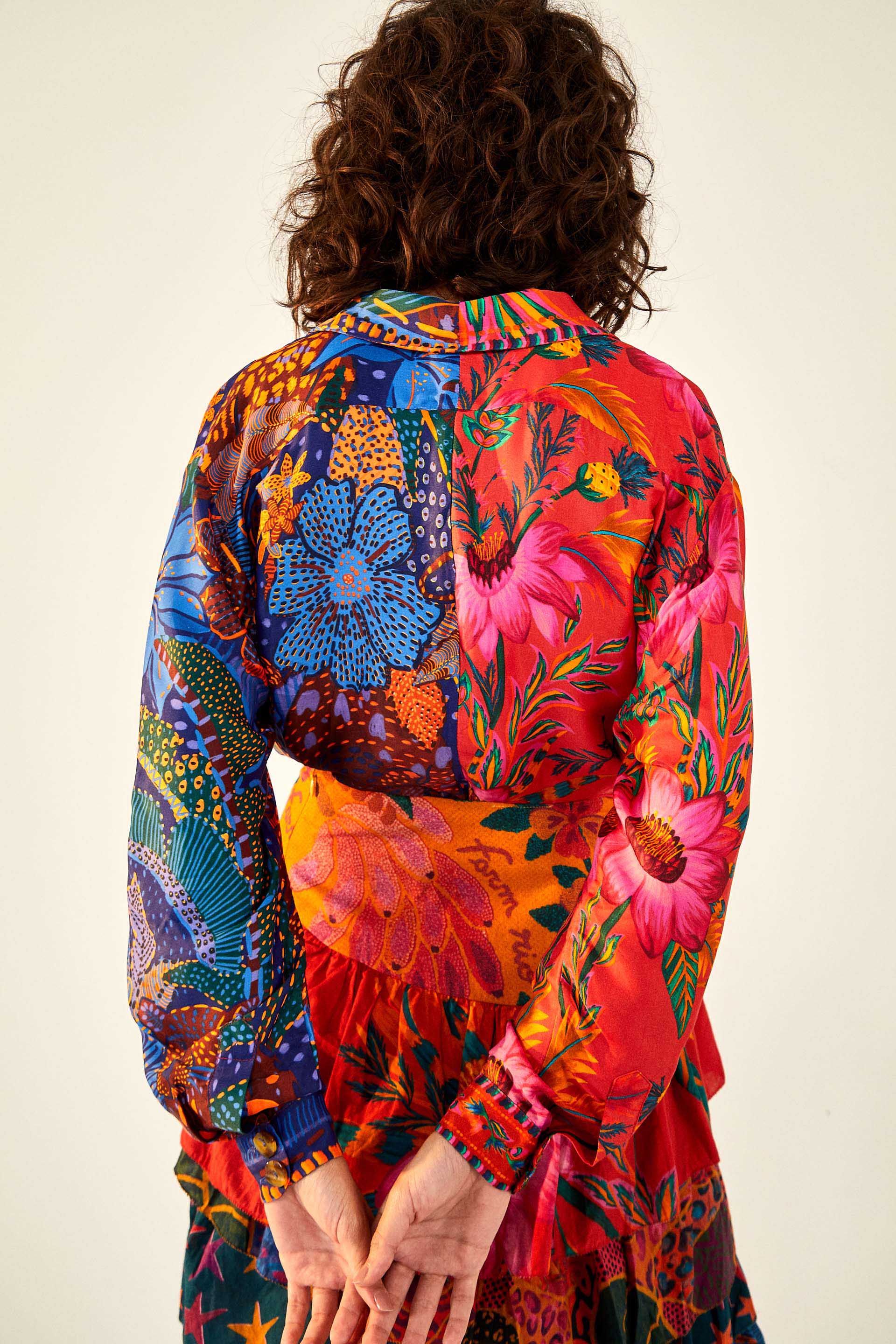 MIXED PRINTS SHIRT sold by FARM Rio product image thumbnail 2