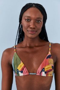 Wonderful Toucans Halter Cross Bikini Top sold by FARM Rio