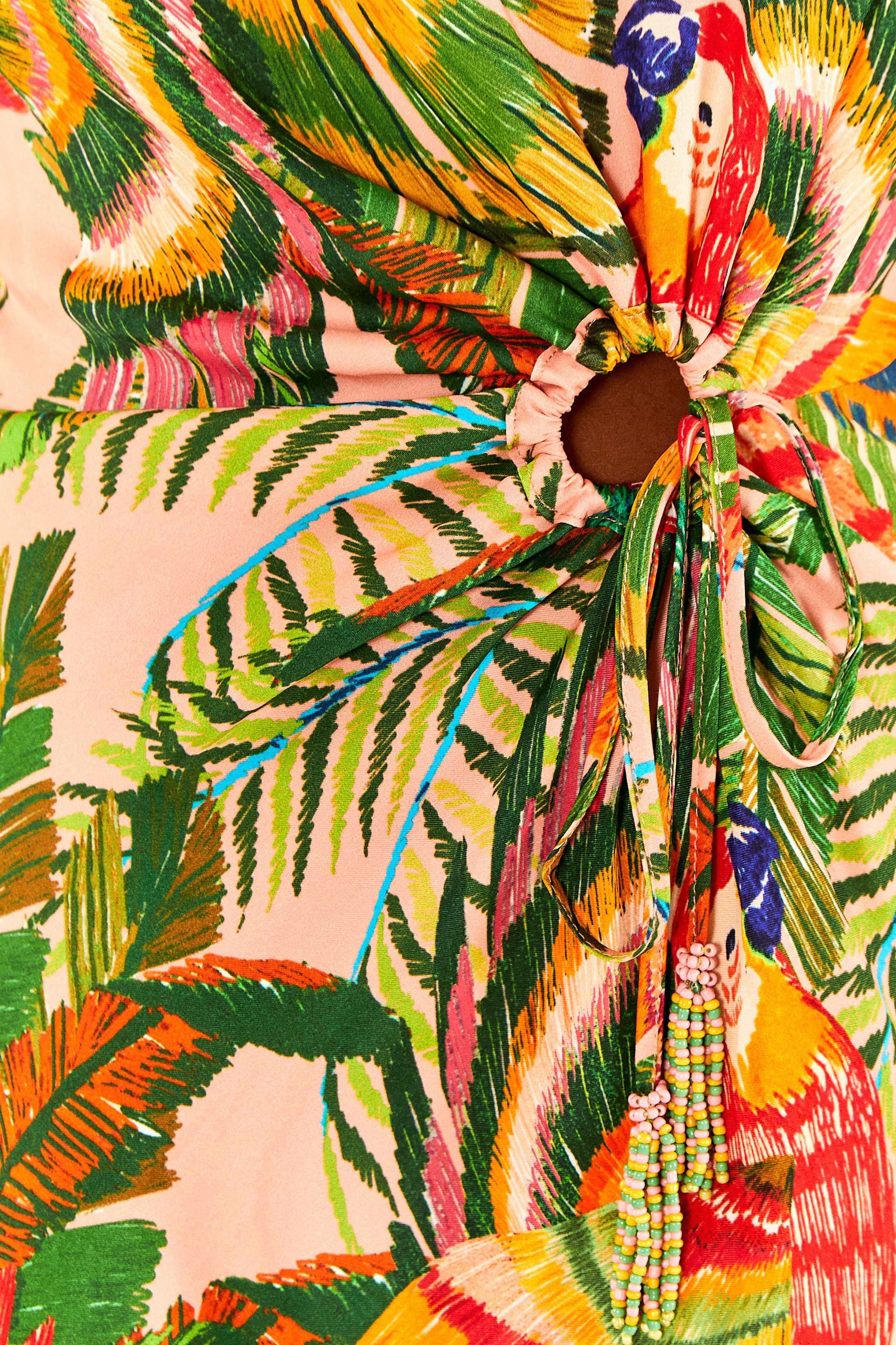 Macaw Leaves Cut-Out Midi Dress sold by FARM Rio product image thumbnail 5