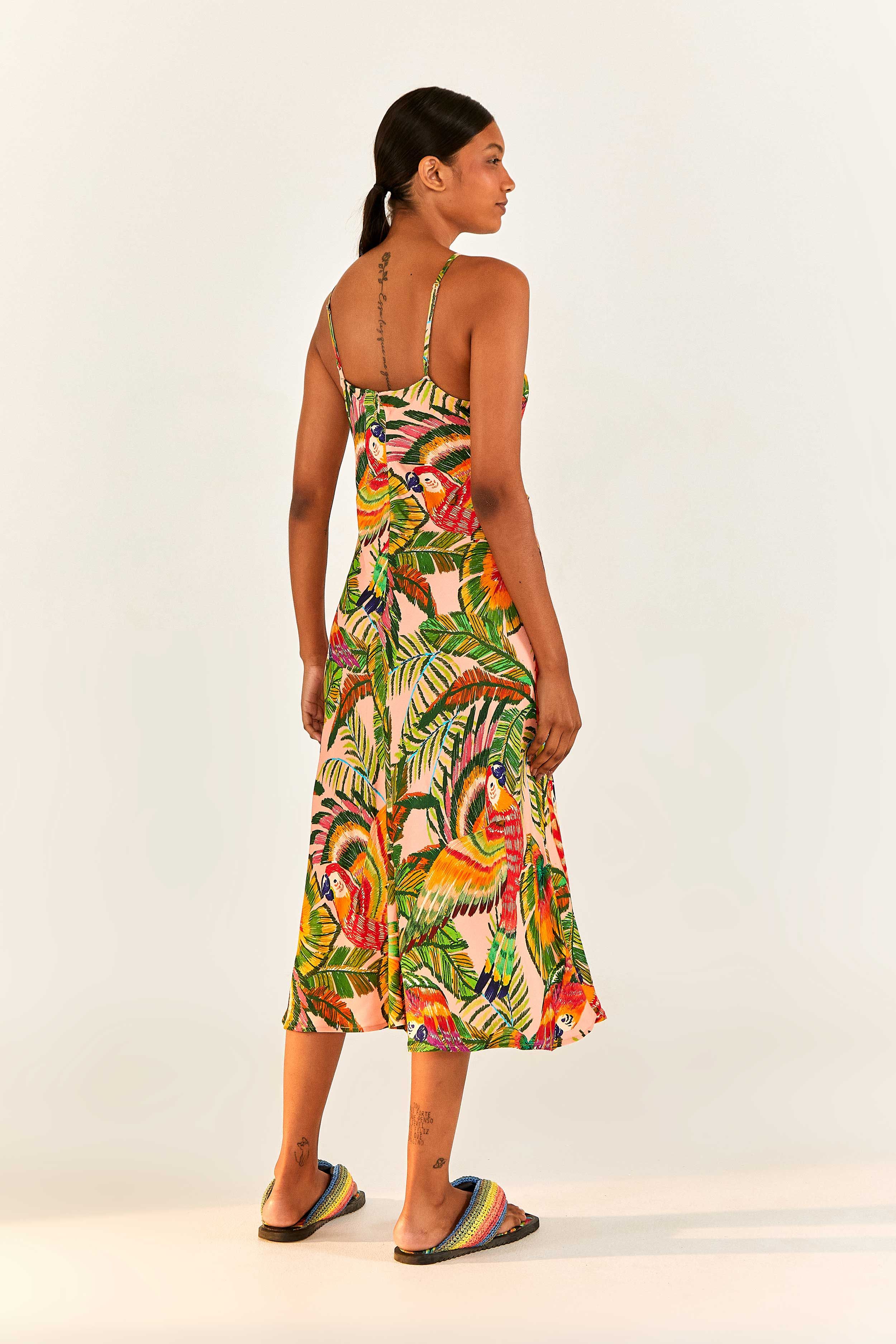 Macaw Leaves Cut-Out Midi Dress sold by FARM Rio product image thumbnail 2