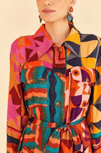 Graphic Scarves Shirtdress sold by FARM Rio