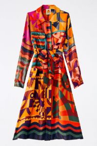 Graphic Scarves Shirtdress sold by FARM Rio