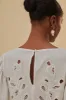 White Richelieu Short Sleeve Blouse sold by FARM Rio