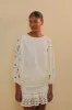 White Richelieu Short Sleeve Blouse sold by FARM Rio