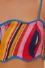 Multicolor Waves Crop Top sold by FARM Rio