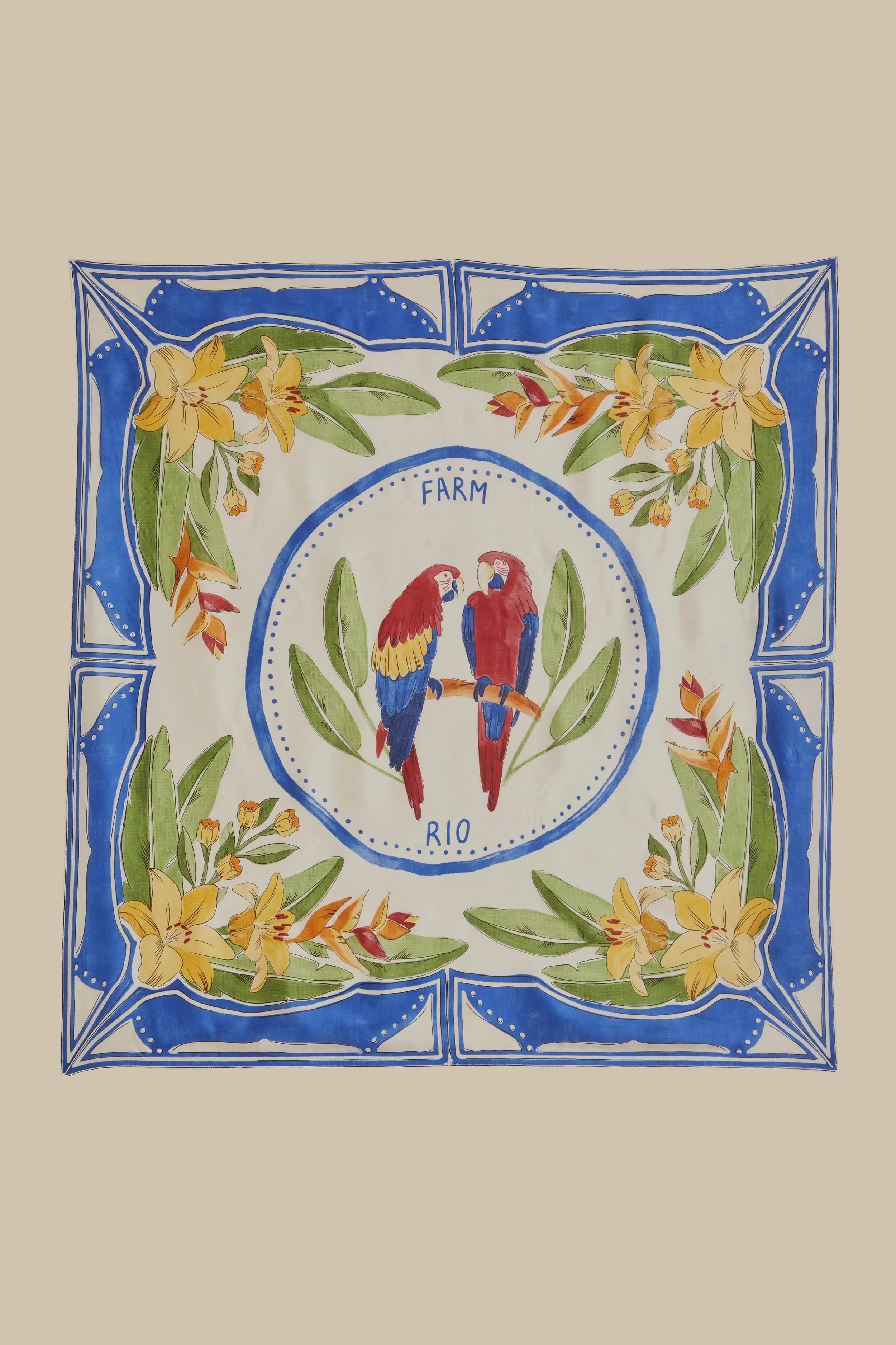 Off-White Tropical Destination Scarf sold by FARM Rio product image thumbnail 4