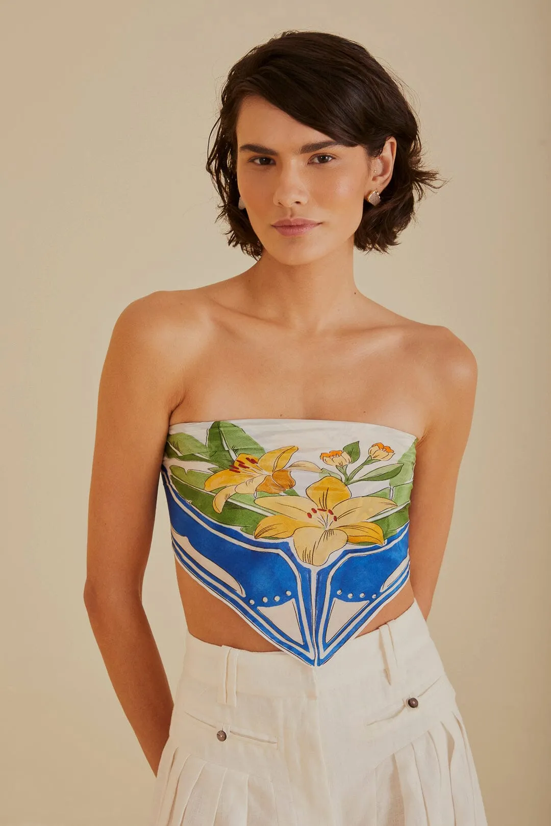 Off-White Tropical Destination Scarf sold by FARM Rio