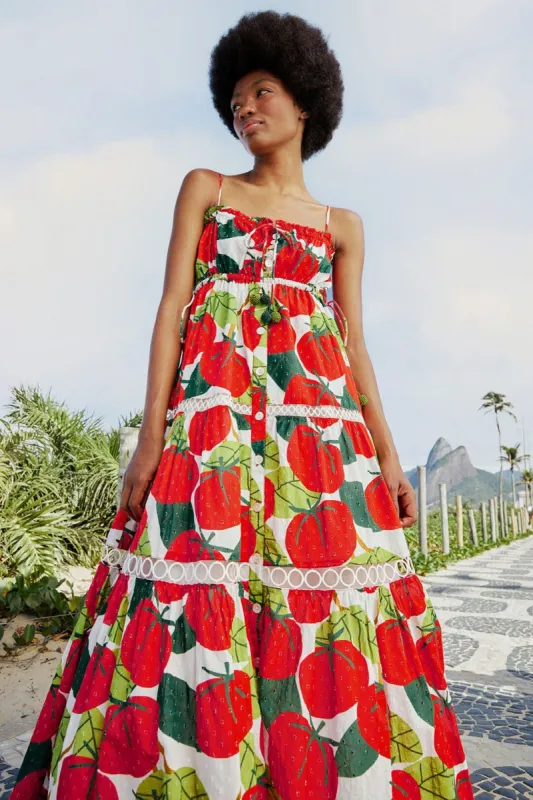 Tomato Midi Dress sold by FARM Rio
