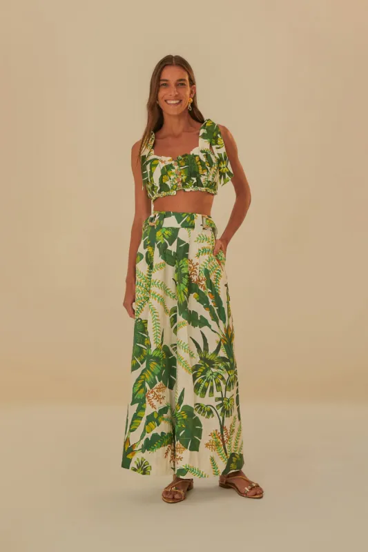 Tropical Forest Off-White Pants sold by FARM Rio