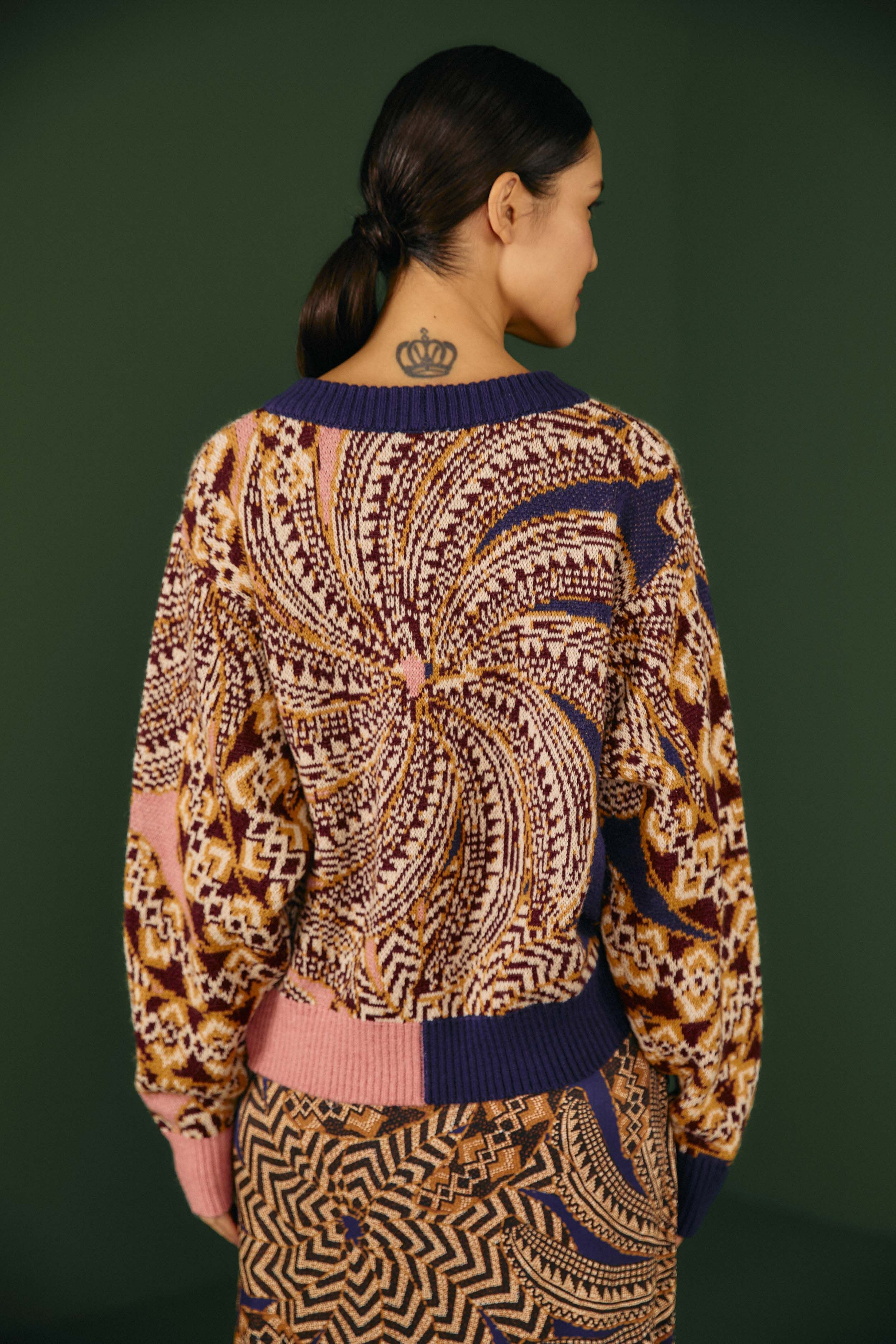 Mixed Yawanawa Vanahu Sweater sold by FARM Rio product image thumbnail 3
