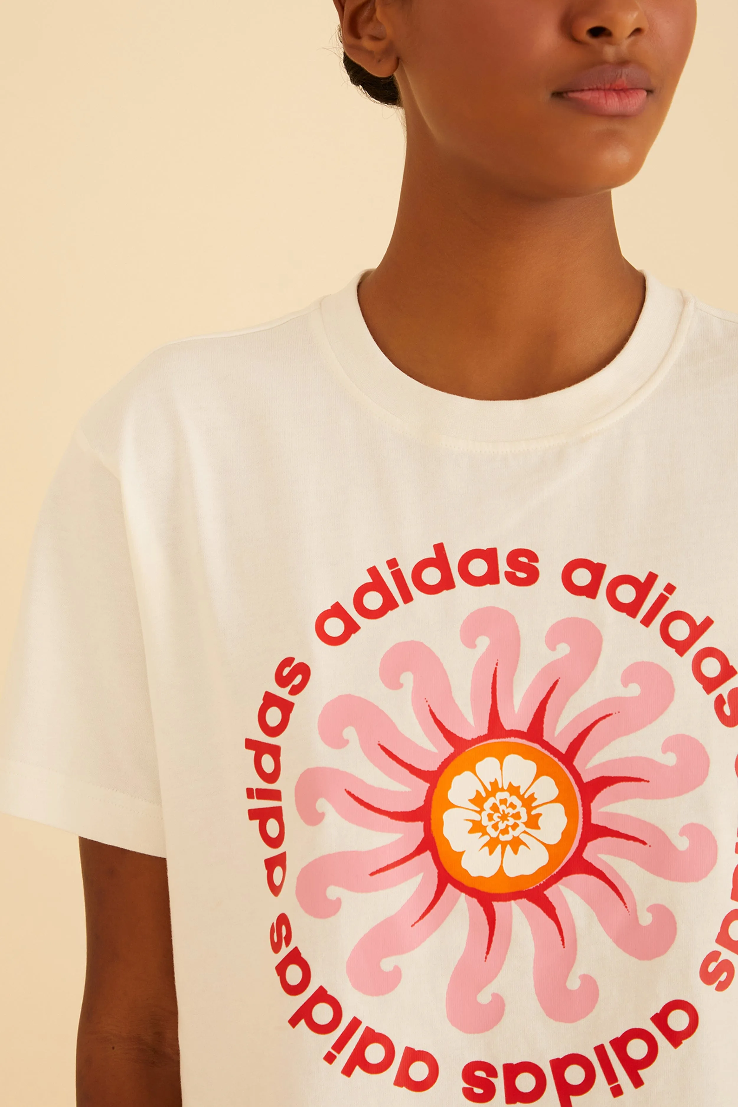 White Adidas FARM GFX Tee sold by FARM Rio product image thumbnail 3