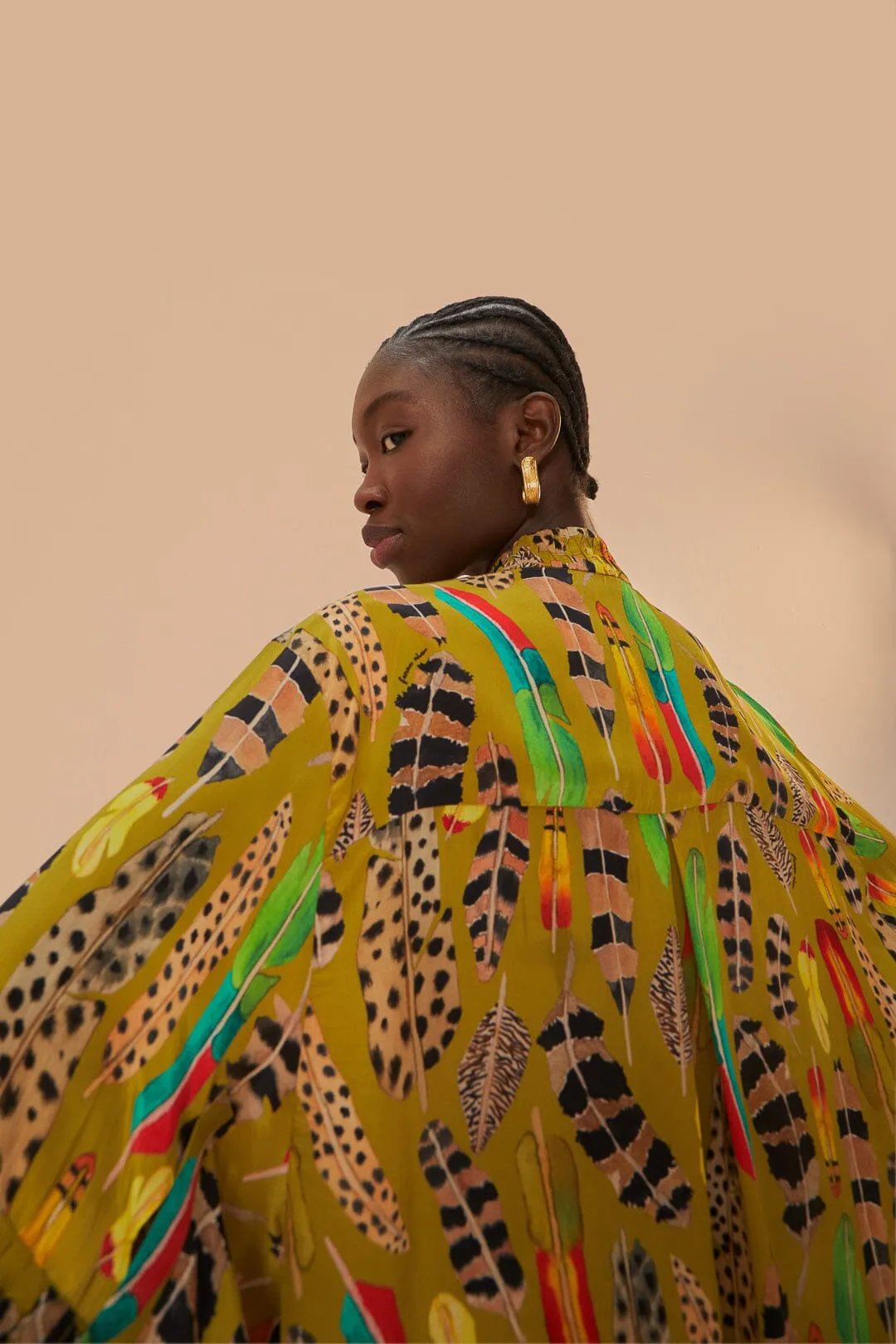 Green Amazon Feathers Long Sleeve Blouse sold by FARM Rio product image thumbnail 3