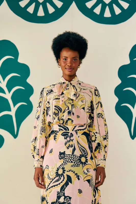 Sand Vintage Forest Blouse sold by FARM Rio