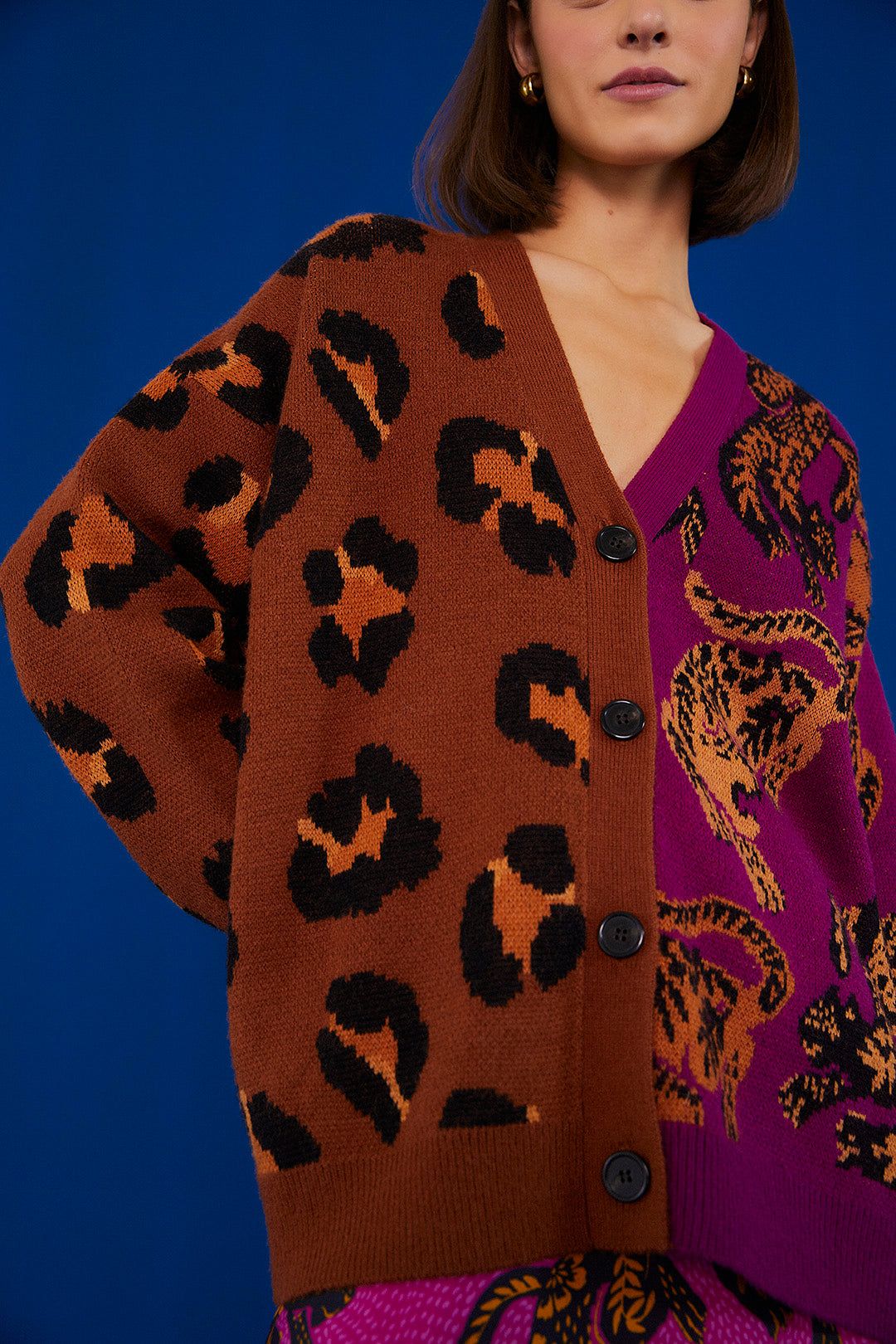 Mixed Wild Leopards Cardigan sold by FARM Rio product image thumbnail 3