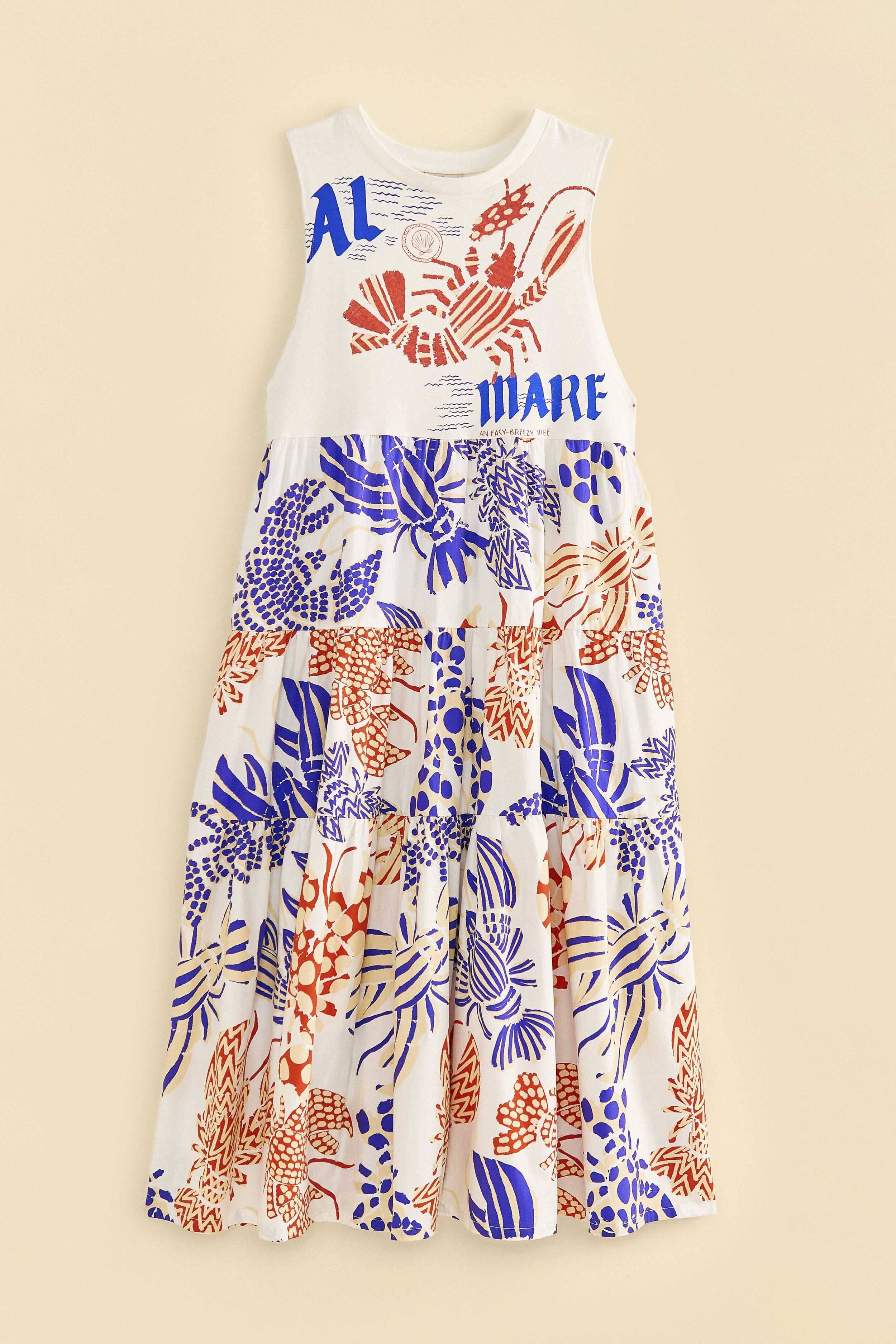 White Al Mare T-Shirt Dress sold by FARM Rio product image thumbnail 6