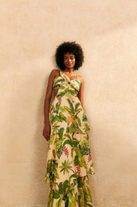 Sand Fruit Forest Maxi Dress sold by FARM Rio