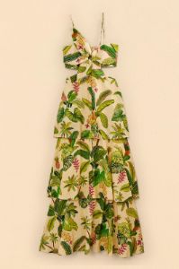 Sand Fruit Forest Maxi Dress sold by FARM Rio