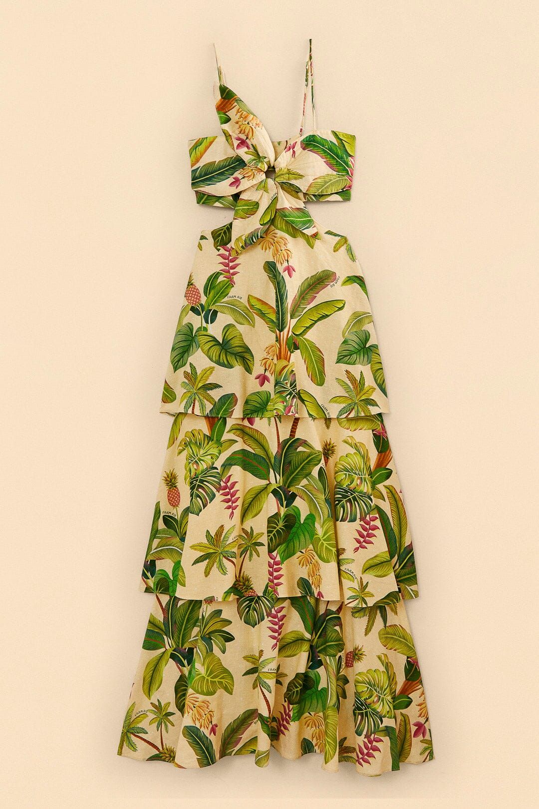 Sand Fruit Forest Maxi Dress sold by FARM Rio product image thumbnail 6